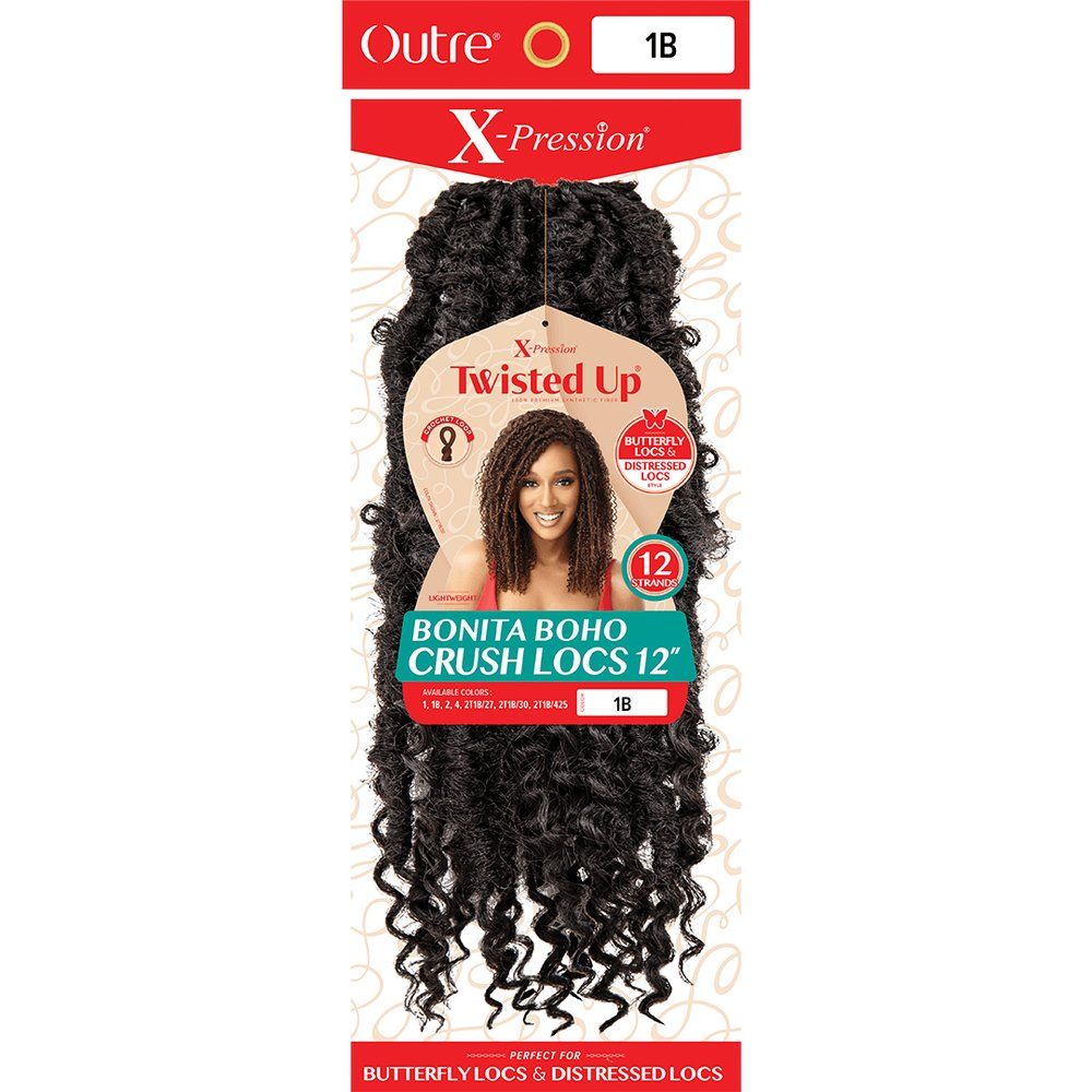 Outre Twisted Up Synthetic Crochet - Bonita Boho Crush Locs 12" - Beauty Exchange Beauty Supply