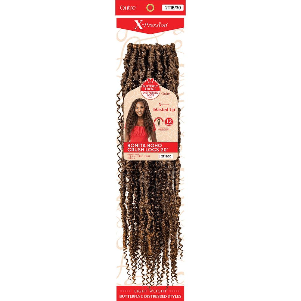 Outre Twisted Up Synthetic Crochet - Bonita Boho Crush Locs 20" - Beauty Exchange Beauty Supply