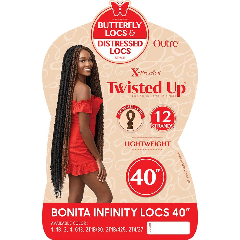 Outre Twisted Up Synthetic Crochet - Bonita Infinity Locs 40" - Beauty Exchange Beauty Supply