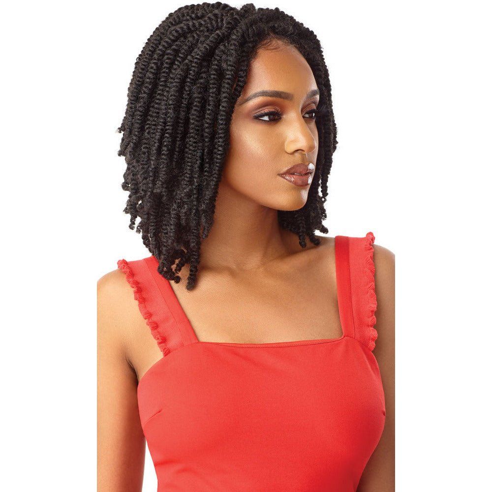 Outre X-Pression Twisted Up Synthetic Lace Front Wig - Straight Bomb Twist 14" - Beauty Exchange Beauty Supply