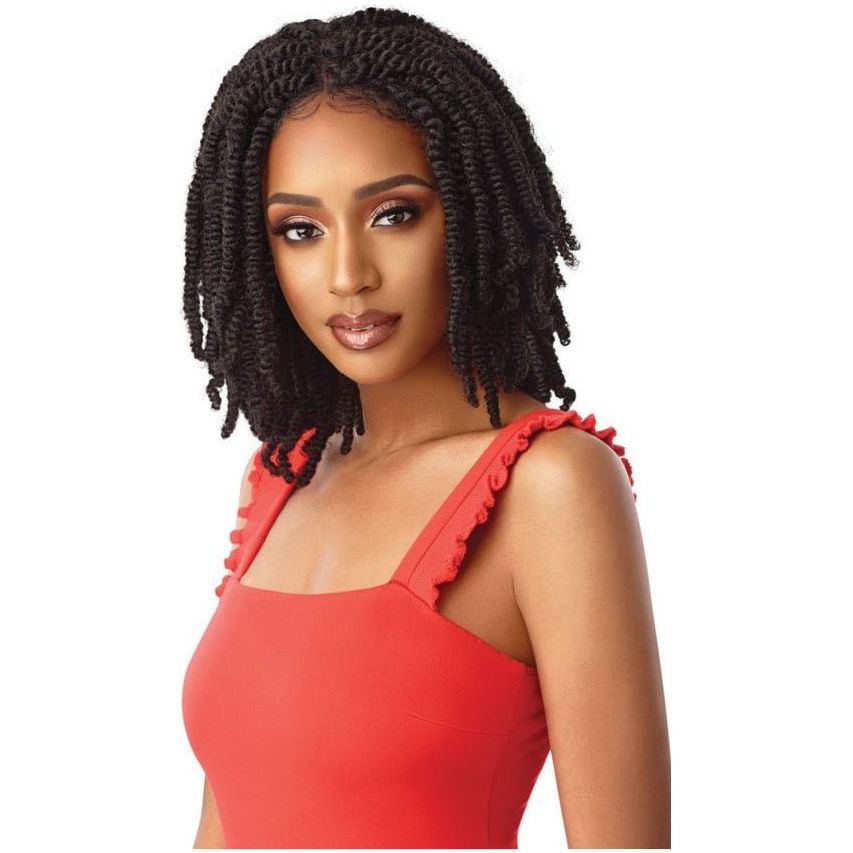 Outre X-Pression Twisted Up Synthetic Lace Front Wig - Straight Bomb Twist 14" - Beauty Exchange Beauty Supply