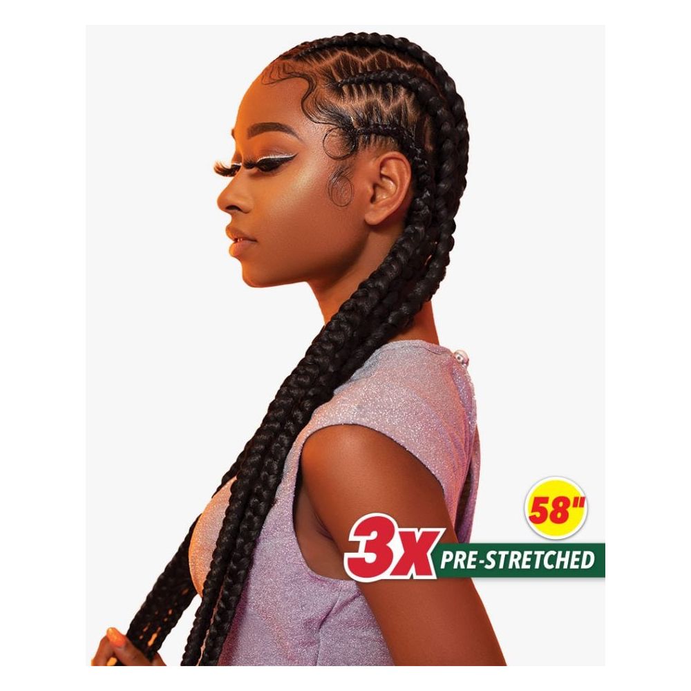 Sensationnel 3X X-pression Pre-Stretched Braiding Hair - 58" - Beauty Exchange Beauty Supply