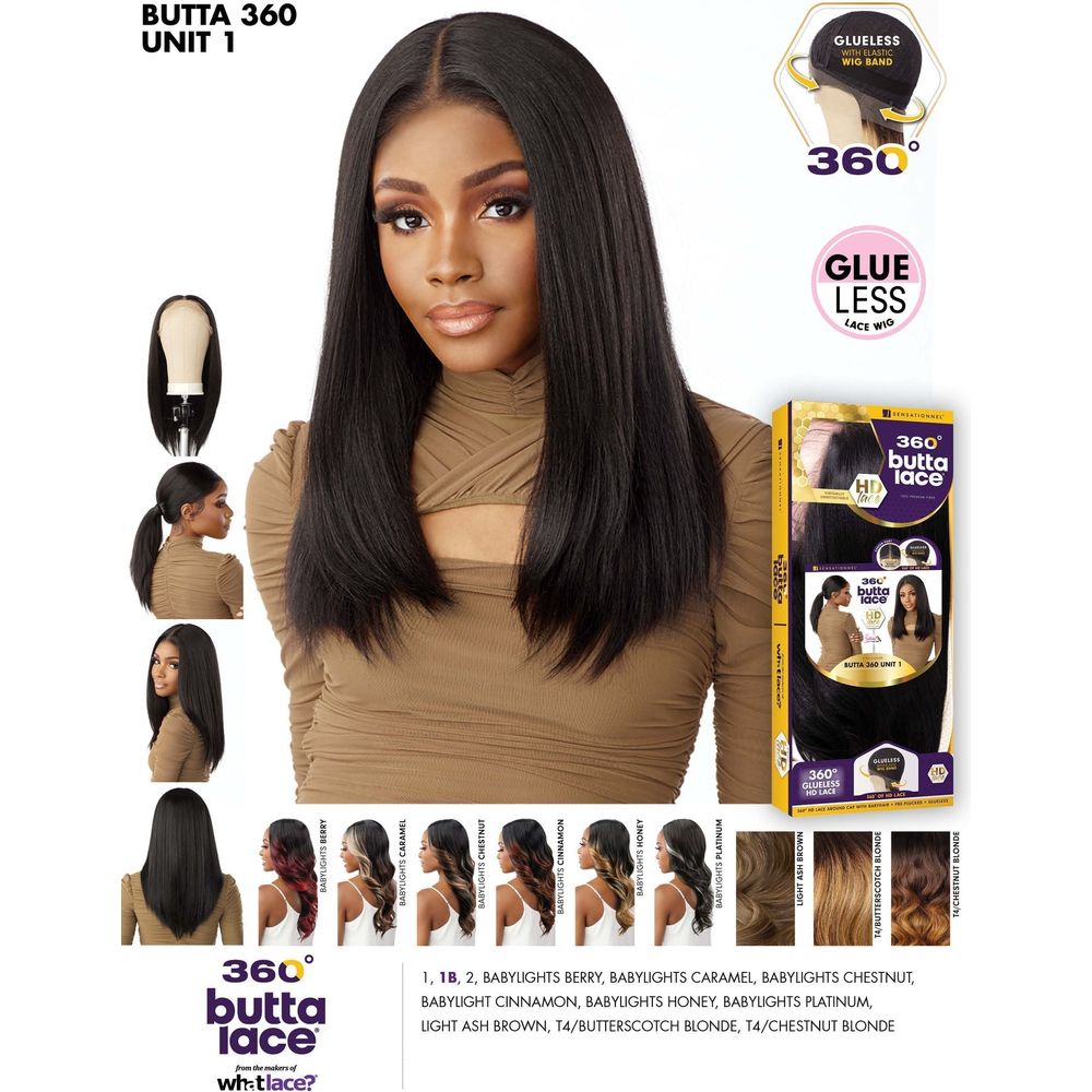 Sensationnel Butta Lace 360­­° HD Synthetic Lace Wigs - Unit 1 - Beauty Exchange Beauty Supply