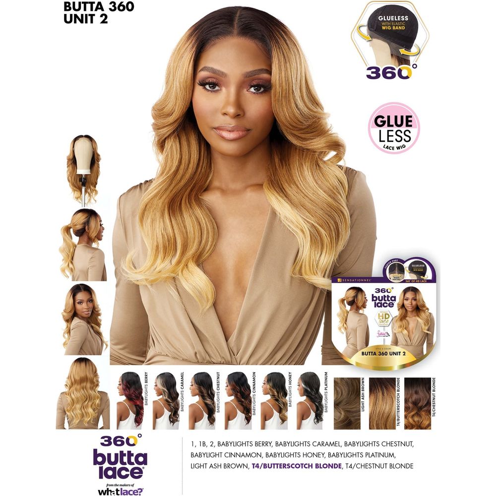 Sensationnel Butta Lace 360­­° HD Synthetic Lace Wigs - Unit 2 - Beauty Exchange Beauty Supply