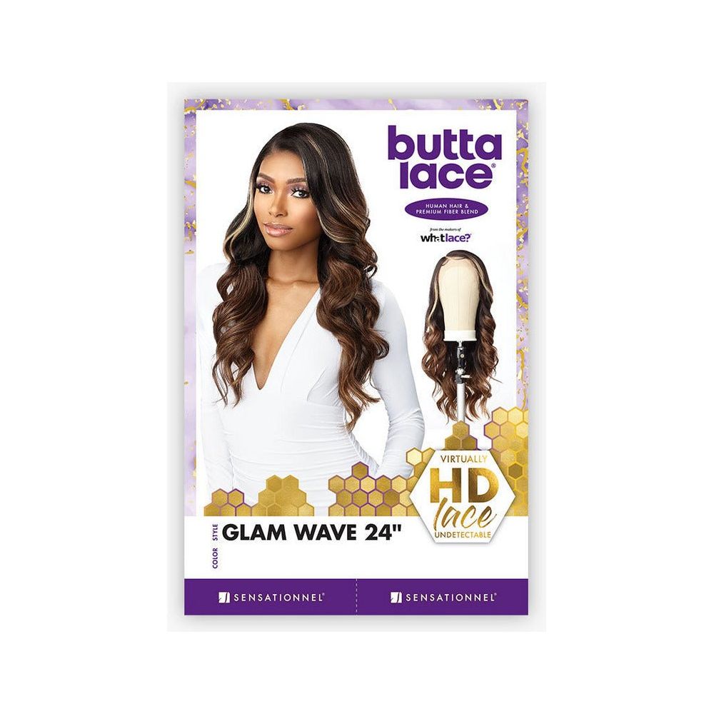 Sensationnel Butta Lace Human Hair Blend HD Lace Wig - Glam Wave 24" - Beauty Exchange Beauty Supply