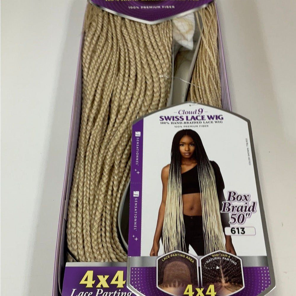 Sensationnel Cloud 9 4x4 Braided Lace Wig - 4x4 Box Braid 50" - Beauty Exchange Beauty Supply