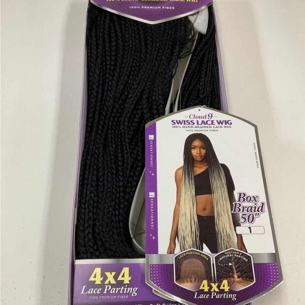 Sensationnel Cloud 9 4x4 Braided Lace Wig - 4x4 Box Braid 50" - Beauty Exchange Beauty Supply