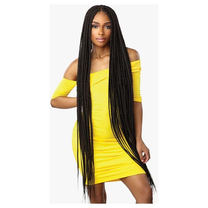 Sensationnel Cloud 9 4x4 Braided Lace Wigs- BOX BRAID X-LARGE 50" - Beauty Exchange Beauty Supply