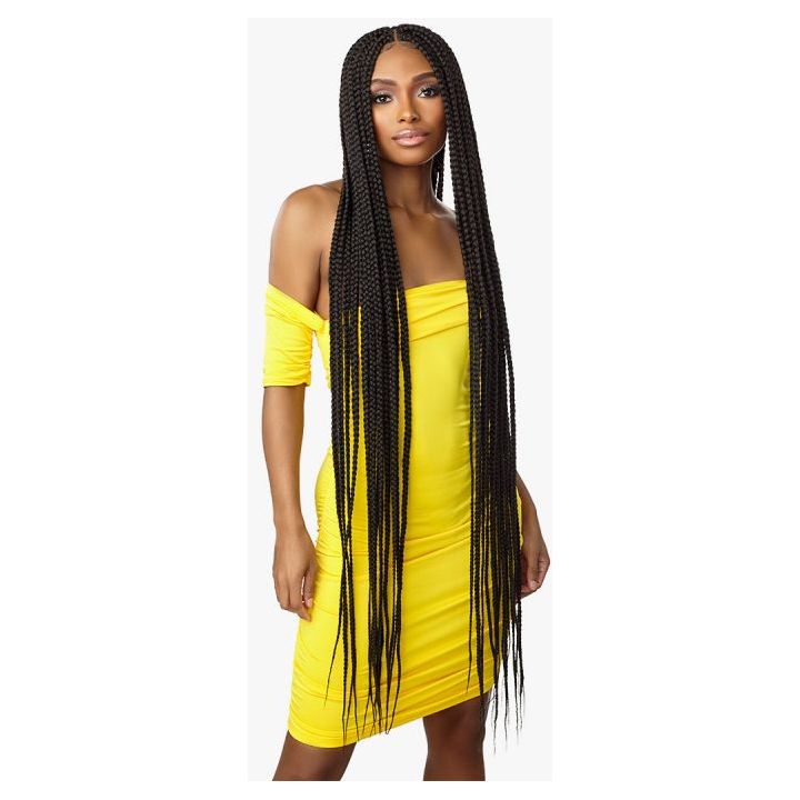 Sensationnel Cloud 9 4x4 Braided Lace Wigs- BOX BRAID X-LARGE 50" - Beauty Exchange Beauty Supply