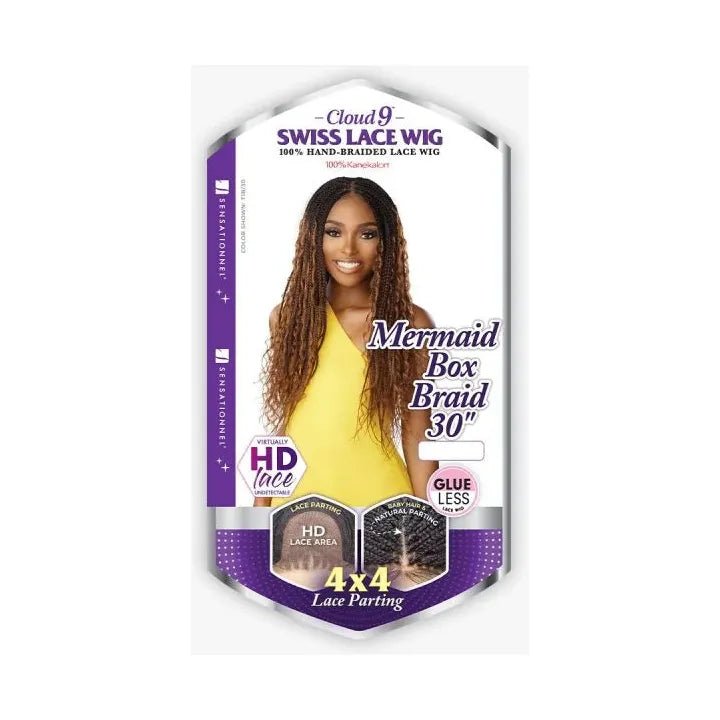 Sensationnel Cloud 9 4x4 Braided Lace Wigs- MERMAID BOX BRAID 30" - Beauty Exchange Beauty Supply