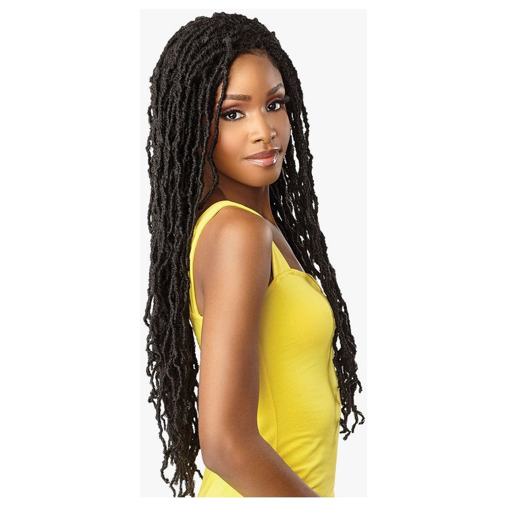 Sensationnel Cloud 9 4x4 Braided Swiss Lace Synthetic Lace Front Wig - Distressed Locs 28" - Beauty Exchange Beauty Supply