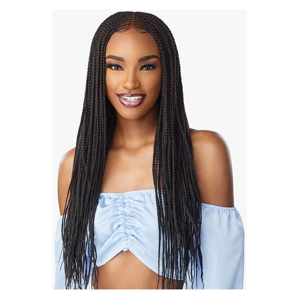 Sensationnel Cloud 9 4x5 Braid HD Lace Wig - Center Part Feed In 28" - Beauty Exchange Beauty Supply