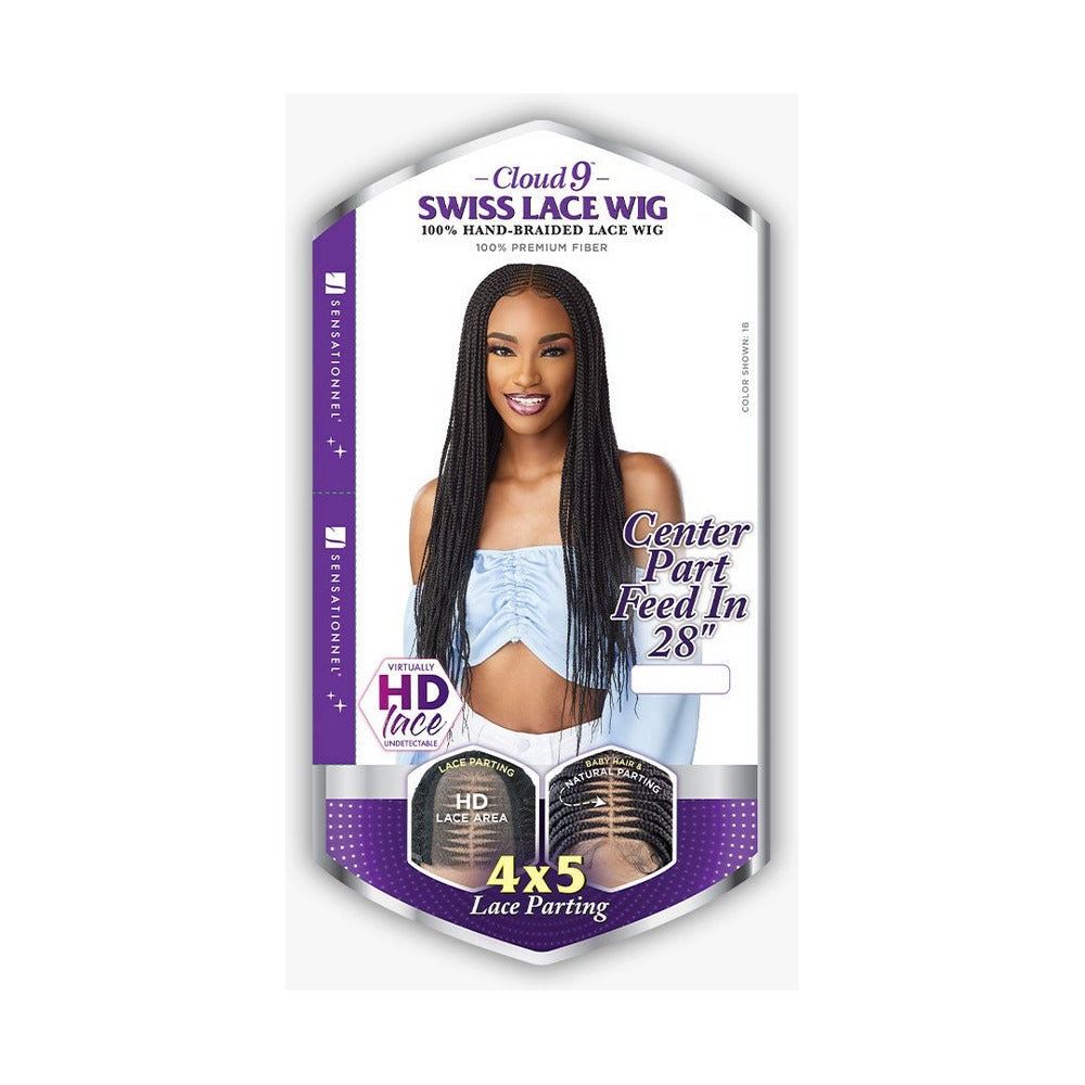 Sensationnel Cloud 9 4x5 Braid HD Lace Wig - Center Part Feed In 28" - Beauty Exchange Beauty Supply