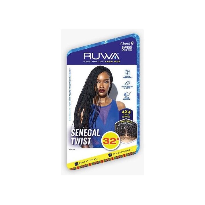 Sensationnel Cloud 9 RUWA 4x4 Synthetic Swiss Lace Wig - Senegal Twist 32" - Beauty Exchange Beauty Supply