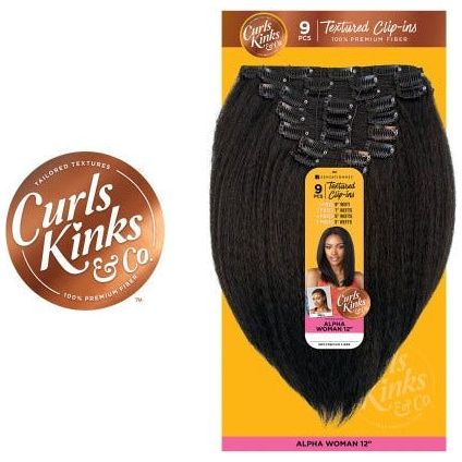 Sensationnel Curls & Kinks Co Synthetic Clip-Ins - Alpha Woman 12" - Beauty Exchange Beauty Supply