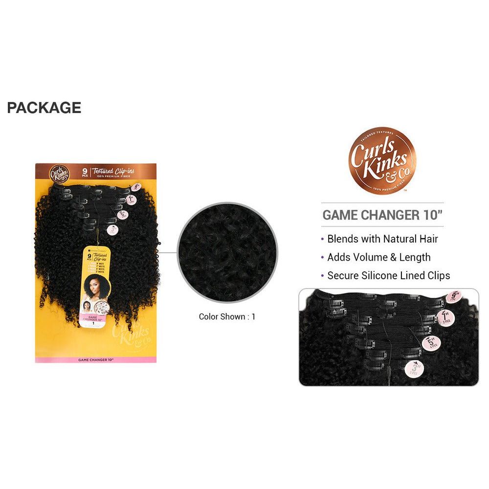 Sensationnel Curls Kinks & Co Synthetic Clip Ins - Game Changer 10" - Beauty Exchange Beauty Supply