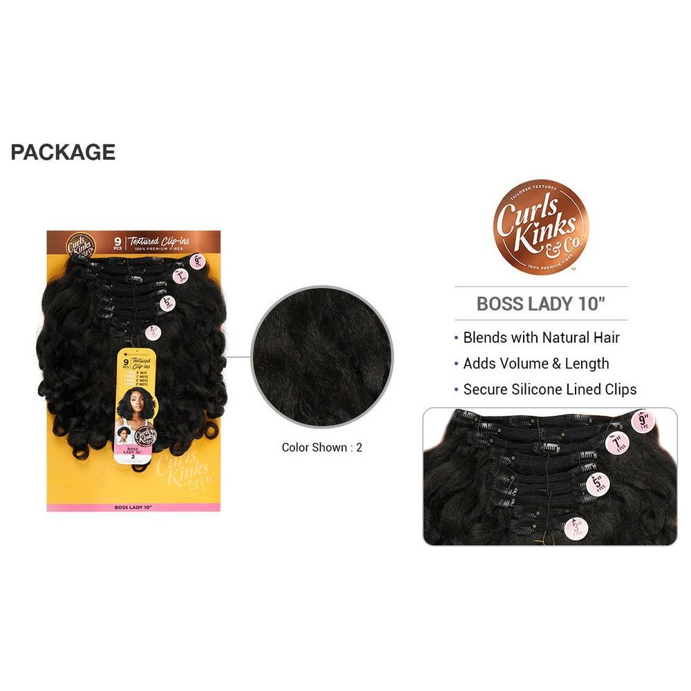 Sensationnel Curls Kinks & Co Synthetic Clip-Ins - Top Lady 10" - Beauty Exchange Beauty Supply