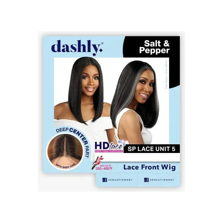 Sensationnel Dashly Salt & Pepper HD Lace Front Wig - Unit 5 - Beauty Exchange Beauty Supply