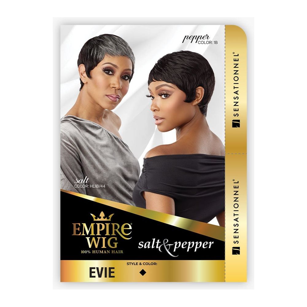 Sensationnel Empire Human Hair Salt & Pepper Full Wig - Evie - Beauty Exchange Beauty Supply