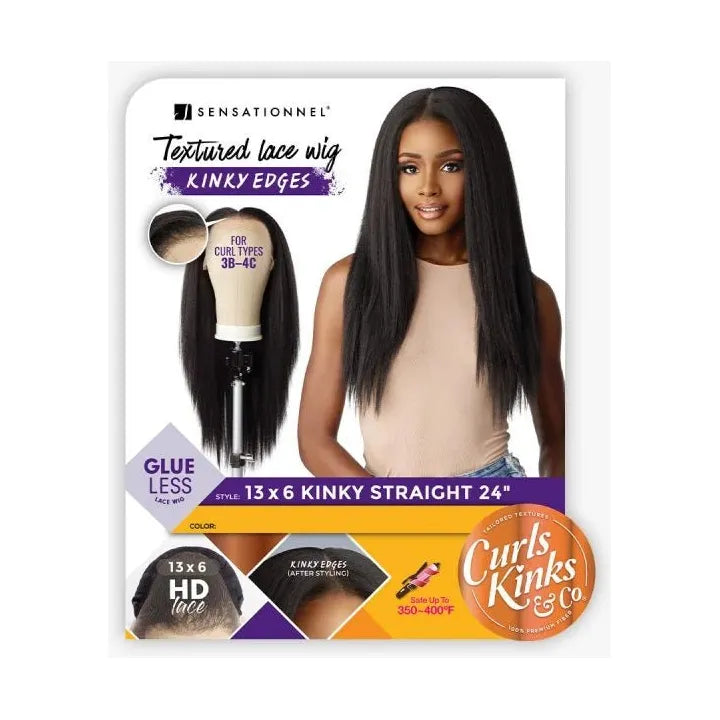 Sensationnel Kinky Edge 13X6 HD Lace - KINKY STRAIGHT 24″ - Beauty Exchange Beauty Supply