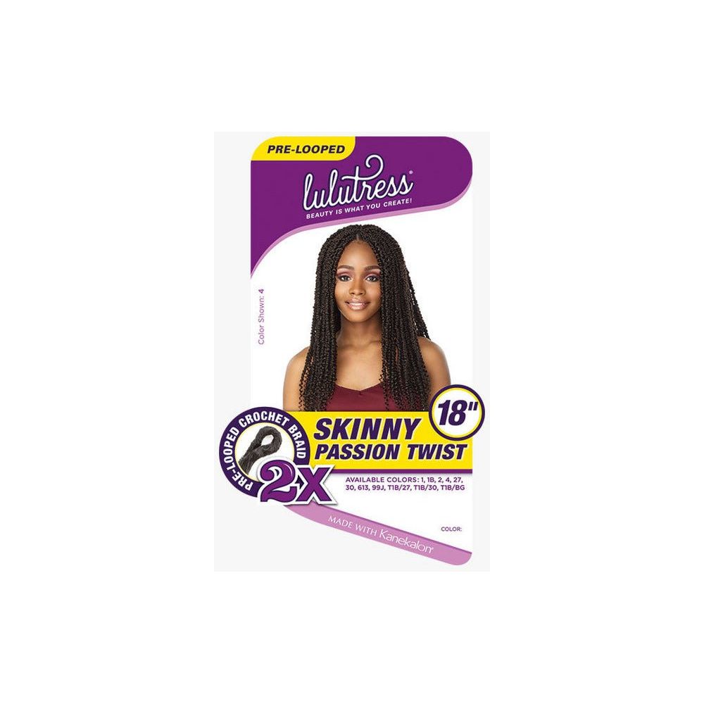 Sensationnel Lulutress Pre-Looped Crochet Braid Skinny 2x Passion Twist 18" - Beauty Exchange Beauty Supply