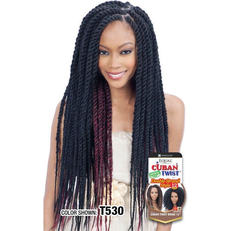 Shake N Go Equal Double Strand Style Cuban Twist Braid Crochet Hair - Beauty Exchange Beauty Supply