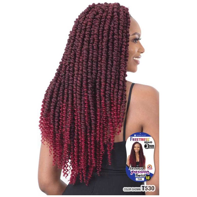 Shake-N-Go Freetress Braid Crochet - 3X Large Passion Twist 18” - Beauty Exchange Beauty Supply