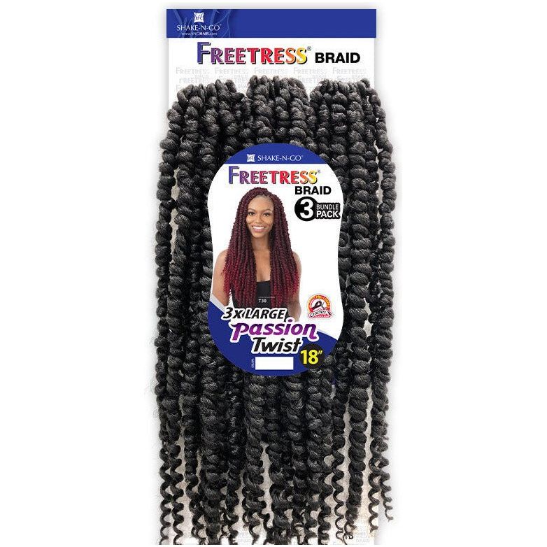 Shake-N-Go Freetress Braid Crochet - 3X Large Passion Twist 18” - Beauty Exchange Beauty Supply