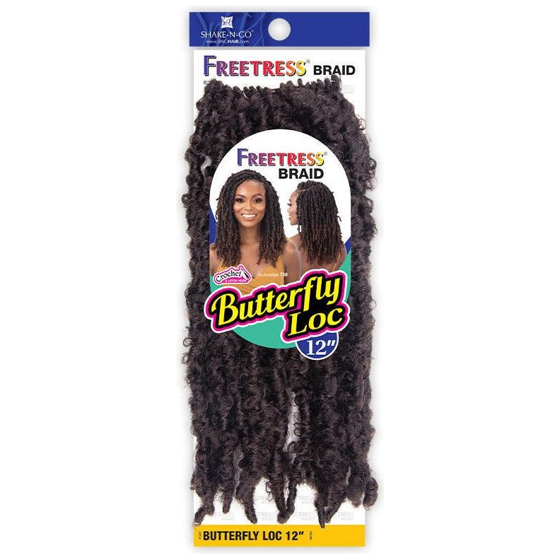 Shake-N-Go Freetress Braid Crochet - Butterfly Loc 12” - Beauty Exchange Beauty Supply