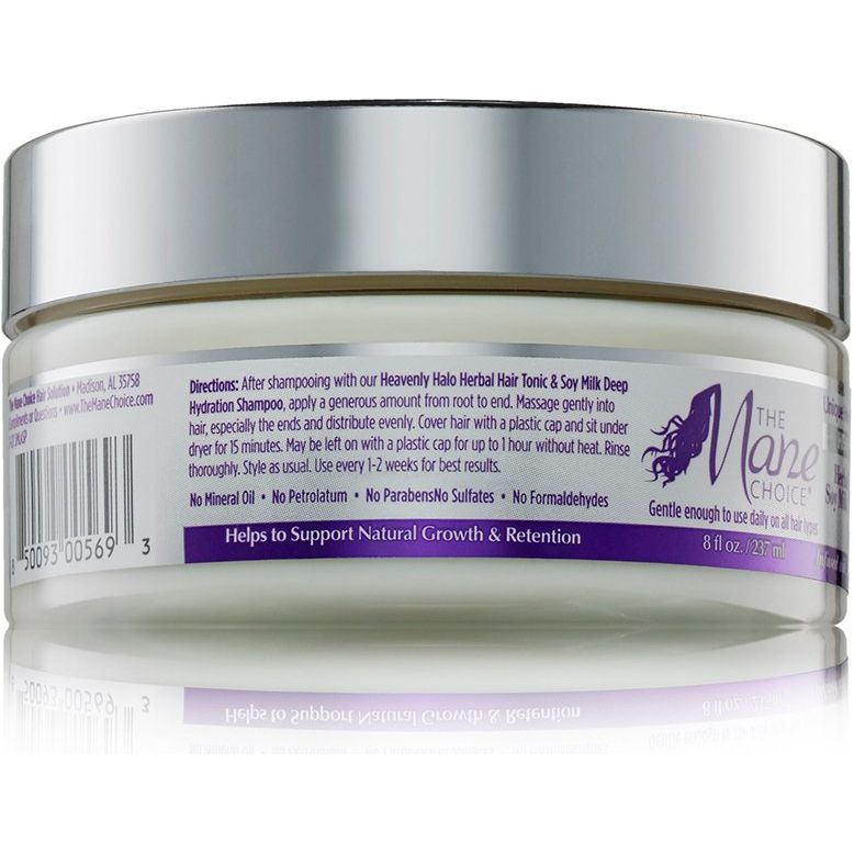 The Mane Choice Heavenly Halo Herbal Hair Tonic & Soy Milk Deep Hydration Mask 8oz - Beauty Exchange Beauty Supply