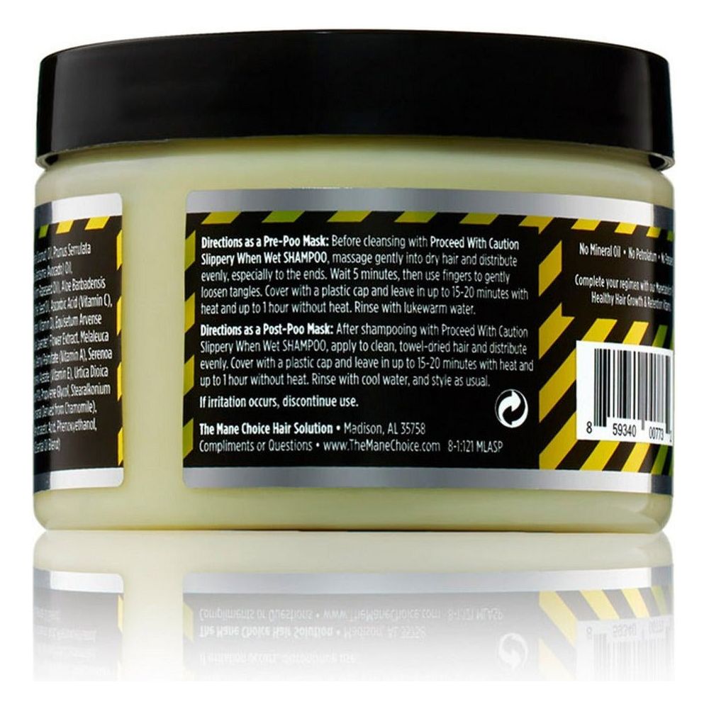 The Mane Choice Proceed with Caution Stop the Damage Pre or Post Poo Mask 12oz - Beauty Exchange Beauty Supply