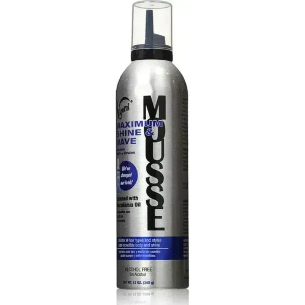 Vigorol Maximum Shine & Wave Mousse 12 oz - Beauty Exchange Beauty Supply